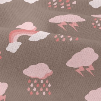 Dark Clouds Lightning Rainbow Modern Jersey