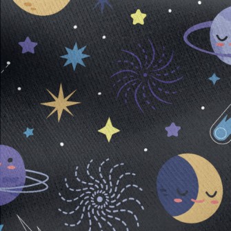 Vast Universe Night Sky Jersey Backed Fleece