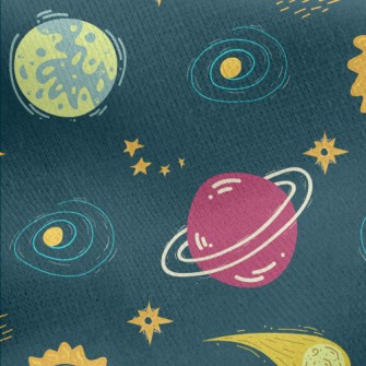 Black Hole Meteorite Jersey Backed Fleece