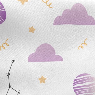 Rotating Mini Planet Jersey Backed Fleece