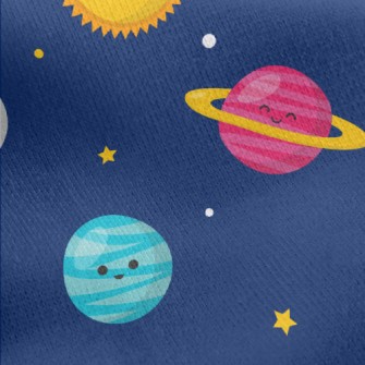 Sun And Planets Jersey Backed Fleece