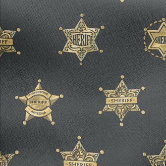 Sheriff Badge Jersey Backed Fleece