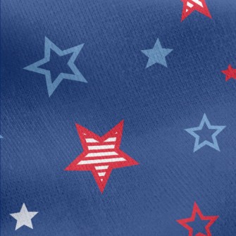 American Flag Stars Jersey Backed Fleece