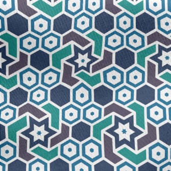 Hexagonal Star Jersey Backed Fleece