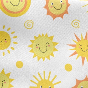 Sun With Changeable Expression Jersey Backed Fleece