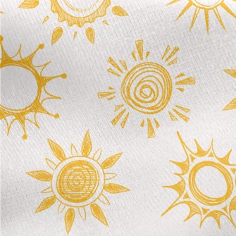 The Sun Is Shining Brightly Jersey Backed Fleece