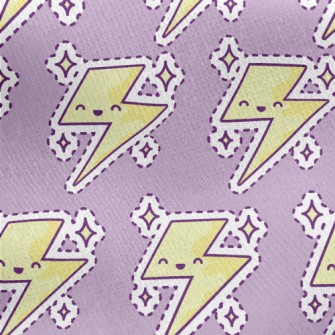 Smiley Lightning Jersey Backed Fleece