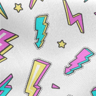 3D Fluorescent Lightning Jersey Backed Fleece
