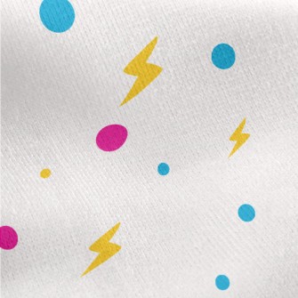 Lightning Dots Jersey Backed Fleece