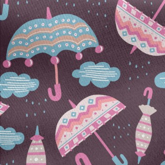 Retro Totem Umbrella Jersey Backed Fleece