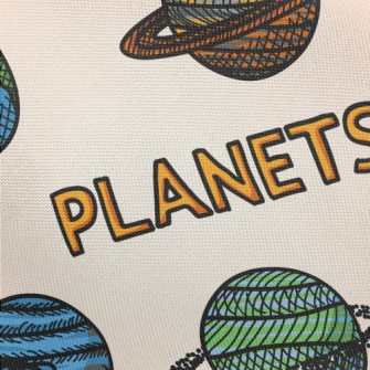 Galaxy Planet Pongee