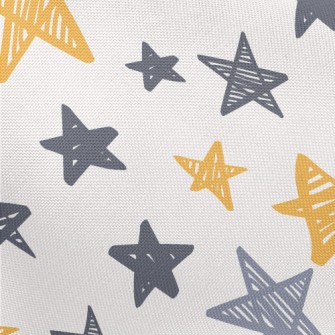 Graffiti Bicolor Stars Pongee