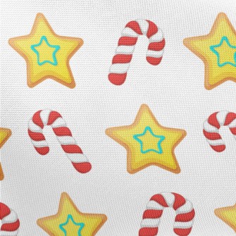 Star Cookies Candy Canes Pongee