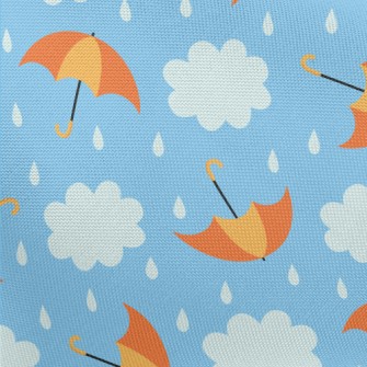 Bright Umbrella Raindrops Pongee