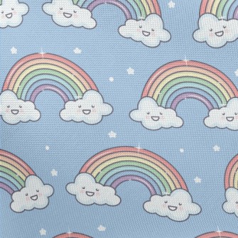 Stars Smiley Rainbow Pongee