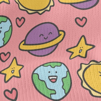 Excited Sun Smiling Planet Stretch Jersey