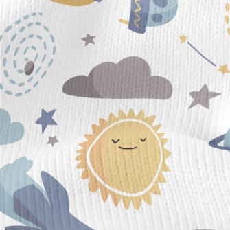 UFO And Sun Planet Stretch Jersey