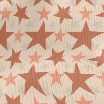 Three Color Arrangement Stars Stretch Jersey