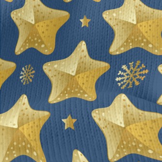 Christmas Star Decoration Stretch Jersey