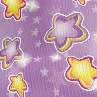 Shiny Colorful Stars Stretch Jersey