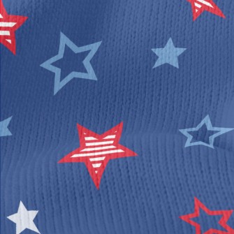 American Flag Stars Stretch Jersey