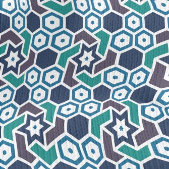Hexagonal Star Stretch Jersey