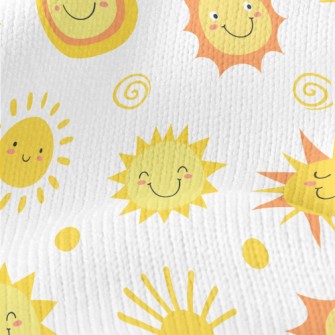 Sun With Changeable Expression Stretch Jersey