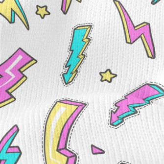 3D Fluorescent Lightning Stretch Jersey