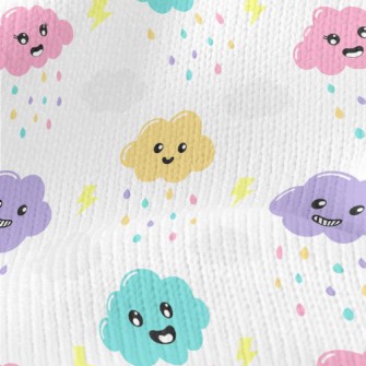 Weird Expression Clouds Stretch Jersey