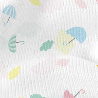 Colorful Umbrellas Stretch Jersey