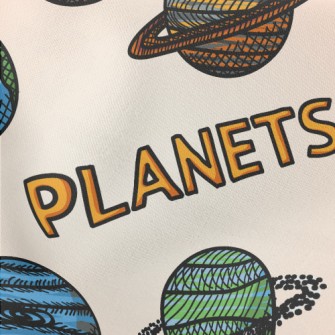 Galaxy Planet Lightweight Cotton Poplin