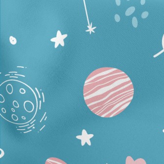 Cosmic Meteoroid Lightweight Cotton Poplin