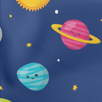Sun And Planets Lightweight Cotton Poplin