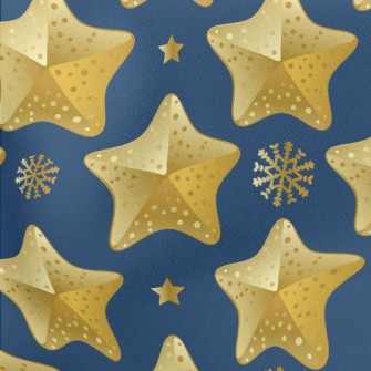 Christmas Star Decoration Lightweight Cotton Poplin
