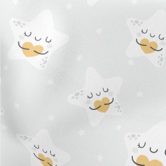 Stars Embrace Love Lightweight Cotton Poplin