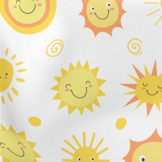 Sun With Changeable Expression Lightweight Cotton Poplin