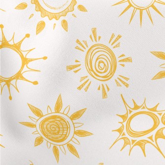 The Sun Is Shining Brightly Lightweight Cotton Poplin