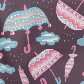Retro Totem Umbrella Lightweight Cotton Poplin