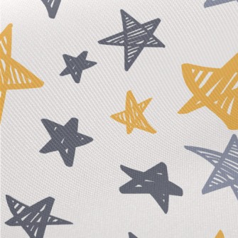 Graffiti Bicolor Stars Midweight Cotton Poplin