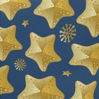 Christmas Star Decoration Midweight Cotton Poplin