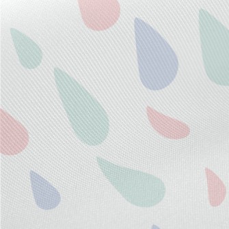 Pink Raindrops Midweight Cotton Poplin