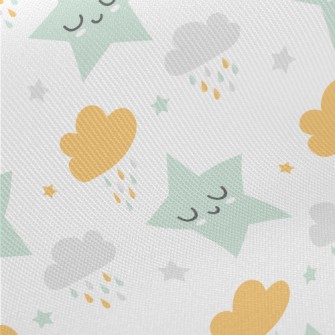 Stars And Clouds Midweight Cotton Poplin