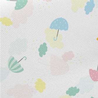 Colorful Umbrellas Midweight Cotton Poplin