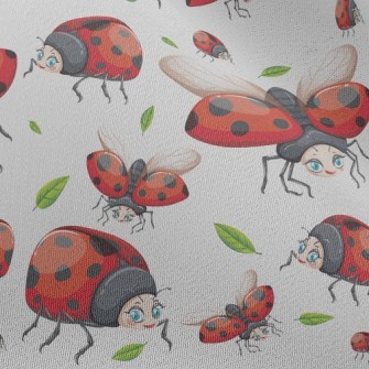Lively Big-eyed Ladybug Chiffon