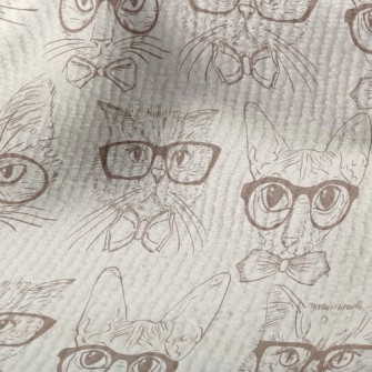 Handsome Cat Wearing Glasses Terry