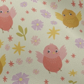 Lively Flying Bird Chiffon