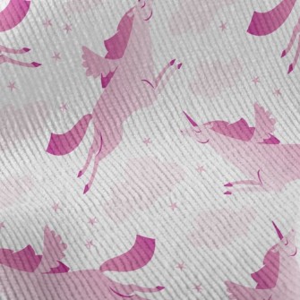 Elegant Flying Unicorn Standard Corduroy