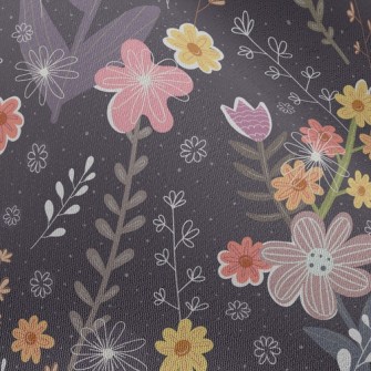 Childlike Fantasy Flowers Chiffon