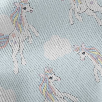 Fantasy Rainbow Unicorn Standard Corduroy