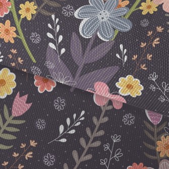 Childlike Fantasy Flowers Waterproof Oxford